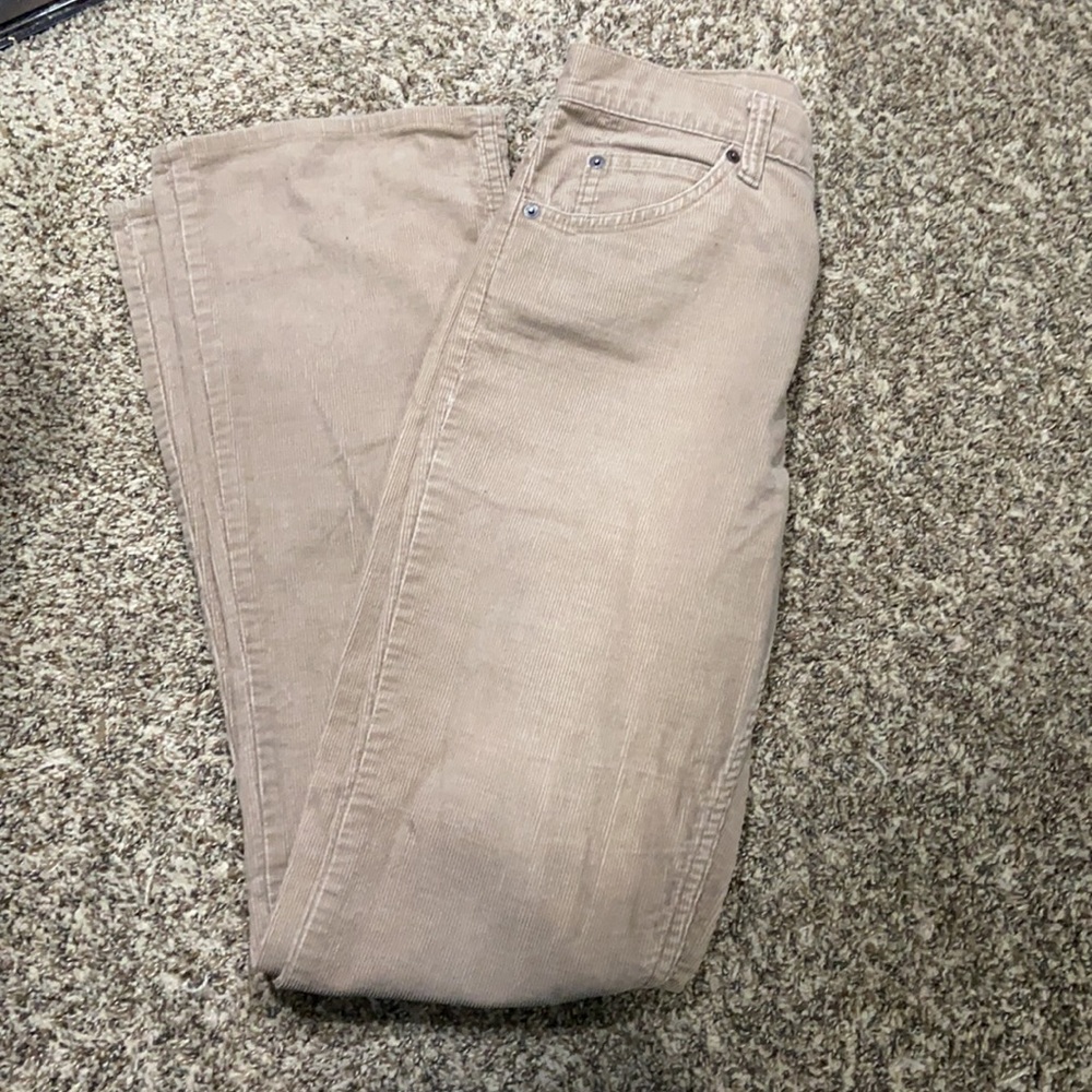 Women’s Tan Corduroy Levi’s 30x32 Flared Bottom